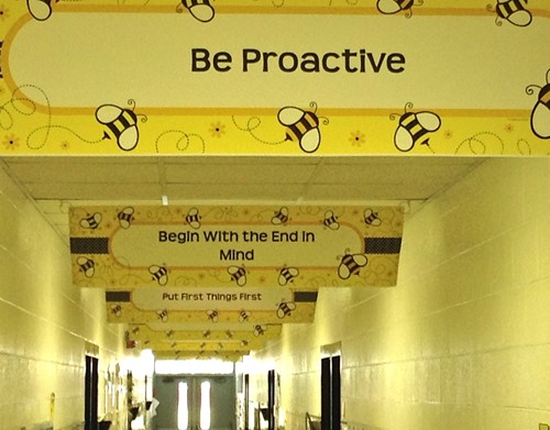 7 Habits Hallway at MES